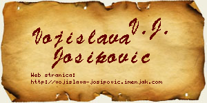 Vojislava Josipović vizit kartica